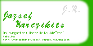 jozsef marczikits business card